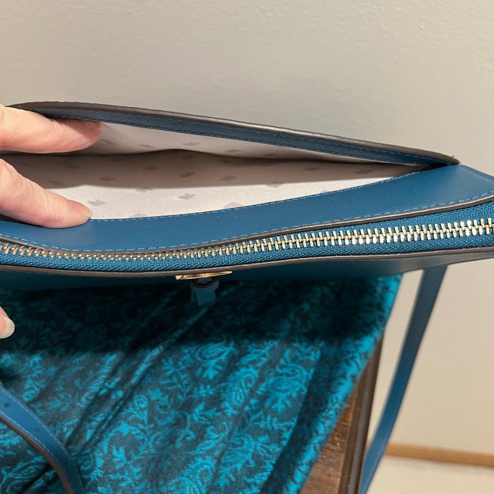 Kate Spade Peacock Crossbody Bag with Gold Hardware - Picture 4 of 10
